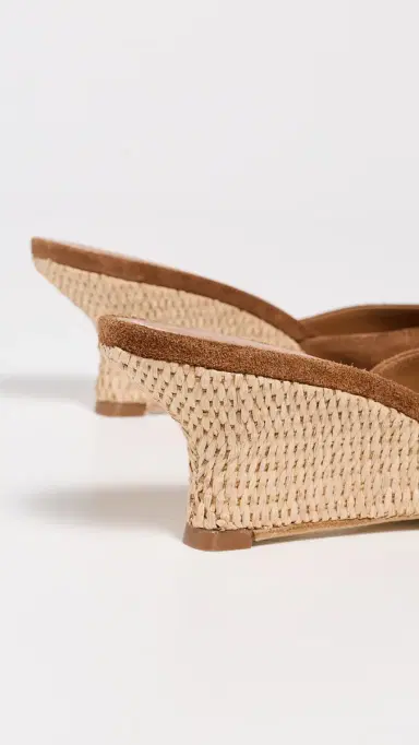 Staud Brigitte Wedges Tabac/Natural 37 | Thumbnail 4