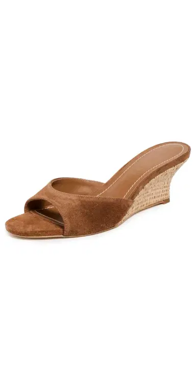 Staud Brigitte Wedges Tabac/Natural 37 | Thumbnail 1