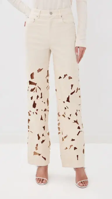 SIMKHAI Betty Straight Leg Jeans Marshmallow | Thumbnail 2 SIMKHAI Betty Straight Leg Jeans Marshmallow | Thumbnail 2