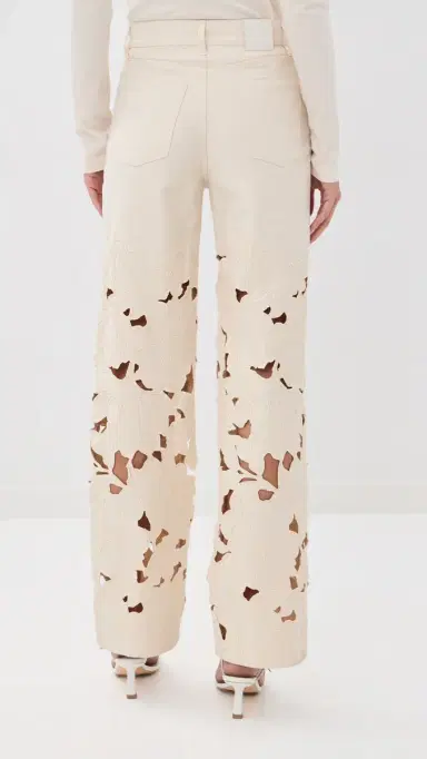 SIMKHAI Betty Straight Leg Jeans Marshmallow | Thumbnail 3 SIMKHAI Betty Straight Leg Jeans Marshmallow | Thumbnail 3