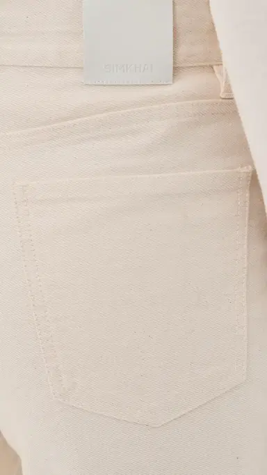 SIMKHAI Betty Straight Leg Jeans Marshmallow | Thumbnail 6 SIMKHAI Betty Straight Leg Jeans Marshmallow | Thumbnail 6