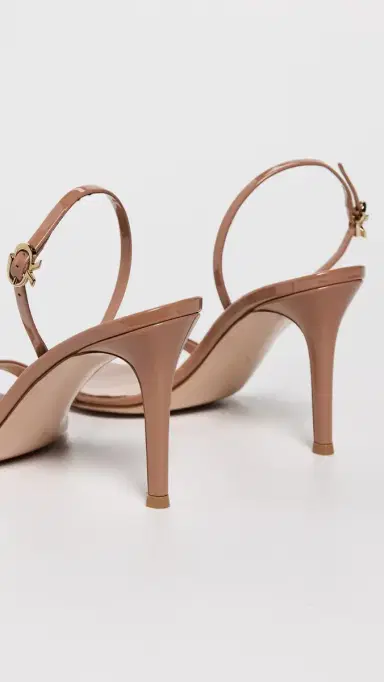Gianvito Rossi Ribbon Stiletto Vernice 85mm Praline | Thumbnail 4 Gianvito Rossi Ribbon Stiletto Vernice 85mm Praline | Thumbnail 4