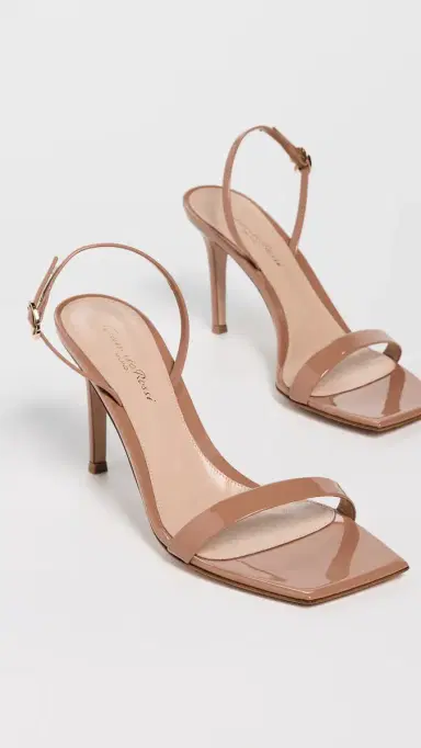 Gianvito Rossi Ribbon Stiletto Vernice 85mm Praline | Thumbnail 5 Gianvito Rossi Ribbon Stiletto Vernice 85mm Praline | Thumbnail 5