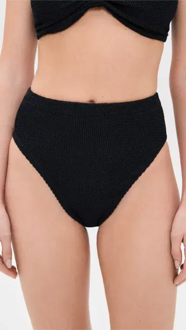 Hunza G High Waist Bikini Bottoms Black One Size | Thumbnail 2 Hunza G High Waist Bikini Bottoms Black One Size | Thumbnail 2