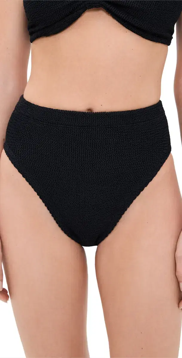 Hunza G High Waist Bikini Bottoms Black One Size