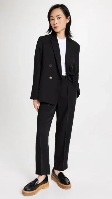 Vince Crepe Suiting Blazer Black | Thumbnail 5