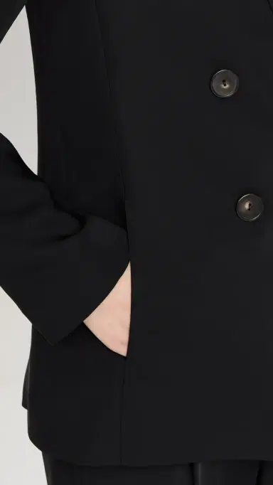 Vince Crepe Suiting Blazer Black | Thumbnail 6