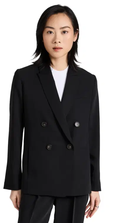 Vince Crepe Suiting Blazer Black | Thumbnail 1