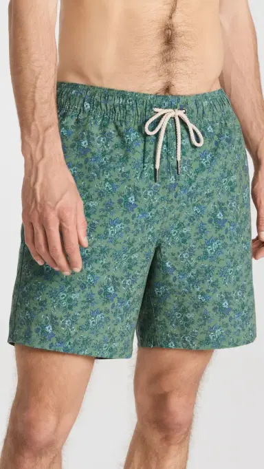 Fair Harbor The Bayberry Swim Trunks 7 Green Mini Floral S | Thumbnail 2 Fair Harbor The Bayberry Swim Trunks 7 Green Mini Floral S | Thumbnail 2
