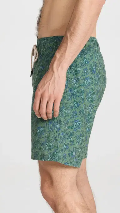 Fair Harbor The Bayberry Swim Trunks 7 Green Mini Floral S | Thumbnail 4 Fair Harbor The Bayberry Swim Trunks 7 Green Mini Floral S | Thumbnail 4