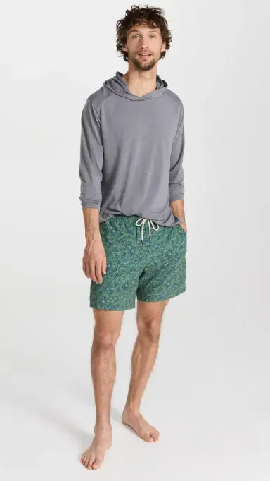 Fair Harbor The Bayberry Swim Trunks 7 Green Mini Floral S | Thumbnail 6 Fair Harbor The Bayberry Swim Trunks 7 Green Mini Floral S | Thumbnail 6