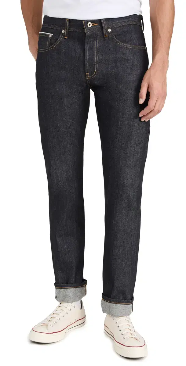 Naked & Famous Denim Weird Guy Left Hand Twill Selvedge Jeans Indigo