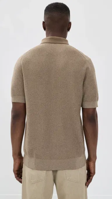 Vince Geo Jacquard Polo Teton/River and | Thumbnail 3
