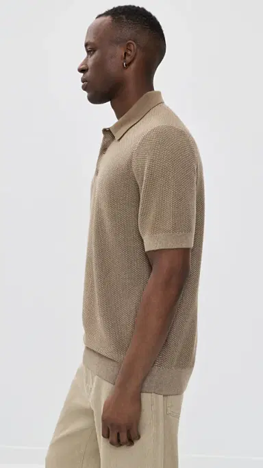 Vince Geo Jacquard Polo Teton/River and | Thumbnail 4