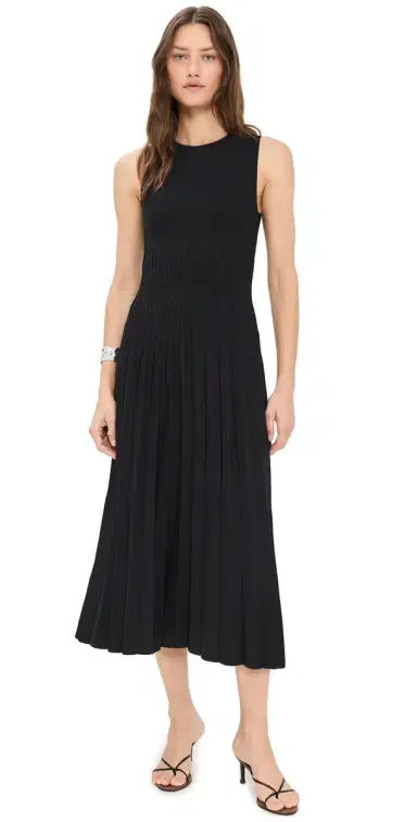 Staud Elyse Dress Black XL | Thumbnail 1