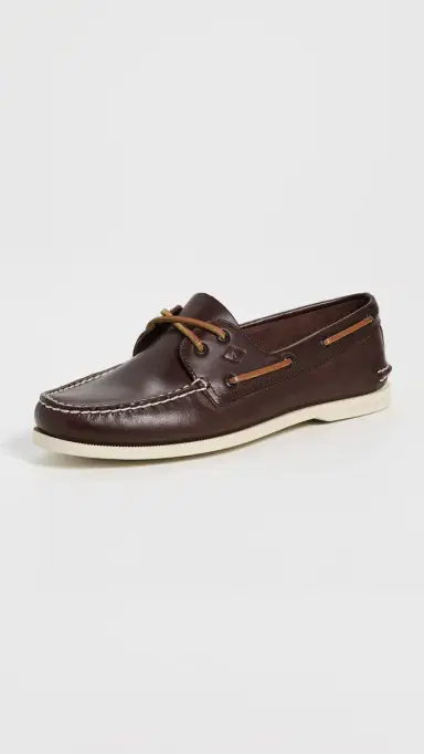 Sperry Authentic Original 2 Eye Leather Boat Shoes Brown 8 | Thumbnail 2