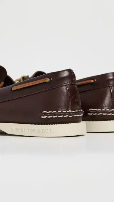 Sperry Authentic Original 2 Eye Leather Boat Shoes Brown 8 | Thumbnail 3