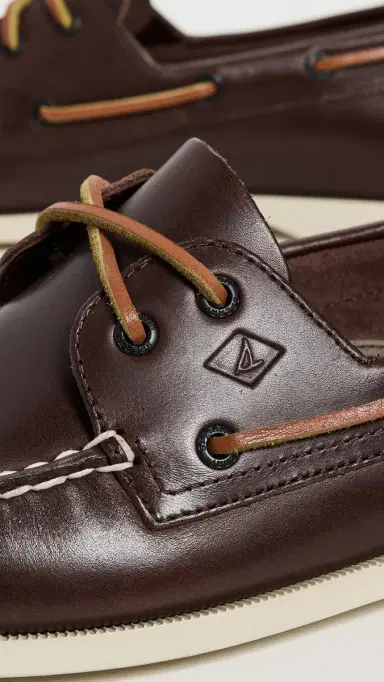Sperry Authentic Original 2 Eye Leather Boat Shoes Brown 8 | Thumbnail 5