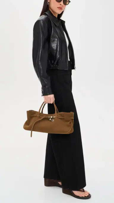 Marge Sherwood Grandma Used Shoulder Bag Chestnut Nubuck One Size | Thumbnail 3