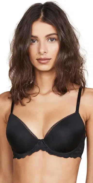 Calvin Klein Underwear Seductive Comfort Demi Lift Multiway Bra Black 32DDD | Thumbnail 1