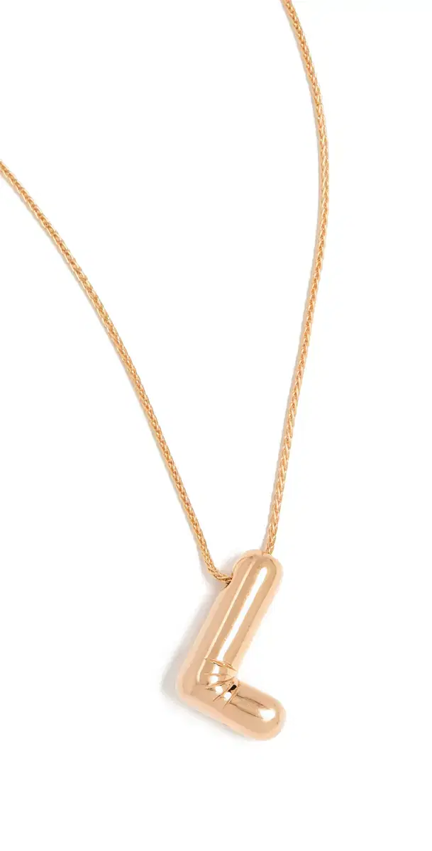 Balloon Initial Letter Necklace L One Size