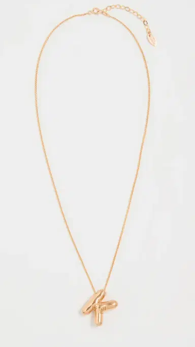 Maison Irem Balloon Initial Letter Necklace K One Size | Thumbnail 4 Maison Irem Balloon Initial Letter Necklace K One Size | Thumbnail 4