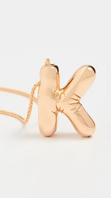 Maison Irem Balloon Initial Letter Necklace K One Size | Thumbnail 5 Maison Irem Balloon Initial Letter Necklace K One Size | Thumbnail 5