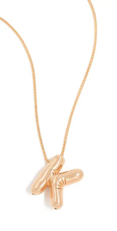 Maison Irem Balloon Initial Letter Necklace K One Size | Thumbnail 1 Maison Irem Balloon Initial Letter Necklace K One Size | Thumbnail 1