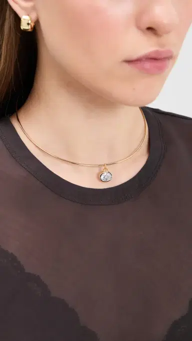 Luv AJ The Marais Pendant Gold Wire Necklace | Thumbnail 3