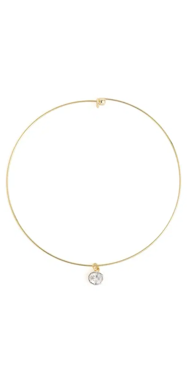 The Marais Pendant Gold Wire Necklace Gold One Size