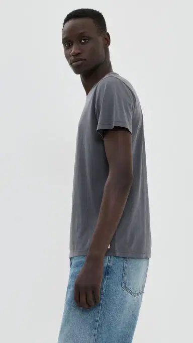 Marine Layer Signature Crew Tee Asphalt L | Thumbnail 4