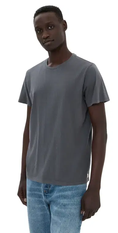 Marine Layer Signature Crew Tee Asphalt L | Thumbnail 1