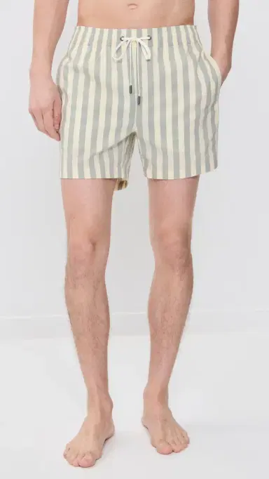 Onia Charles Swim Trunks 5 ea Glass/Cream | Thumbnail 2 Onia Charles Swim Trunks 5 ea Glass/Cream | Thumbnail 2