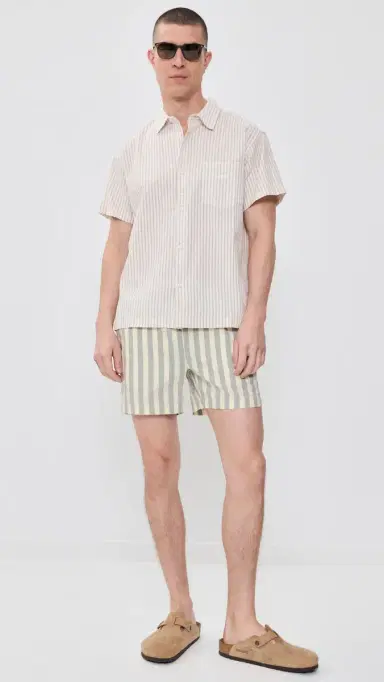 Onia Charles Swim Trunks 5 ea Glass/Cream | Thumbnail 5 Onia Charles Swim Trunks 5 ea Glass/Cream | Thumbnail 5