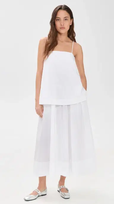 House of Dagmar Cotton Strap Dress White | Thumbnail 2