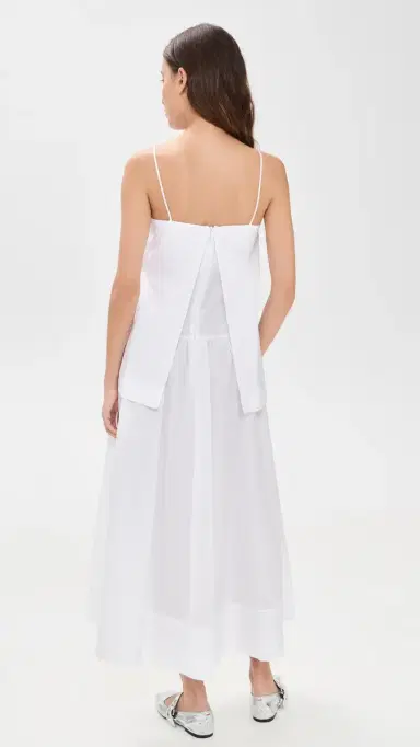 House of Dagmar Cotton Strap Dress White | Thumbnail 3