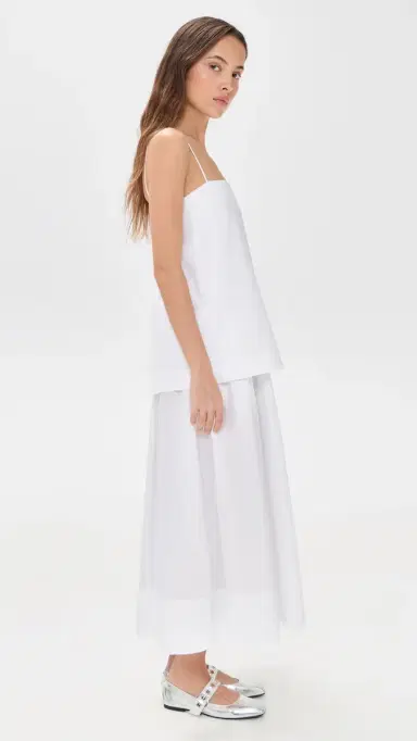 House of Dagmar Cotton Strap Dress White | Thumbnail 4