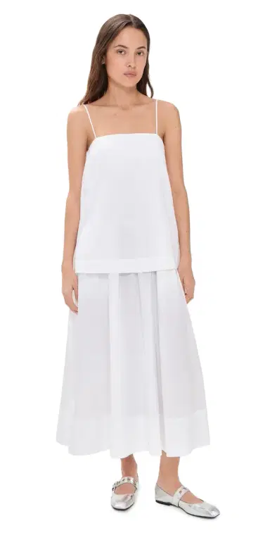 House of Dagmar Cotton Strap Dress White | Thumbnail 1