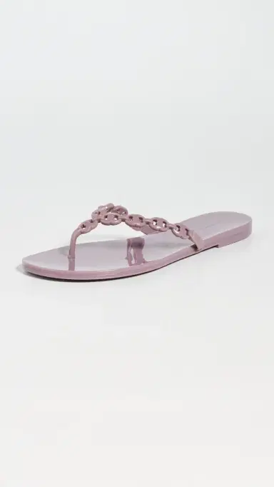 Tory Burch Gemini Link Jelly Sandals Light Mauve 7 | Thumbnail 2