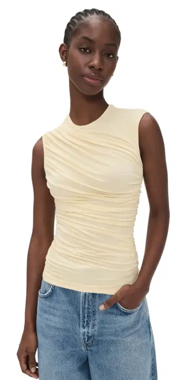 AGOLDE Ester Twist Tank Lemon Drop M | Thumbnail 1