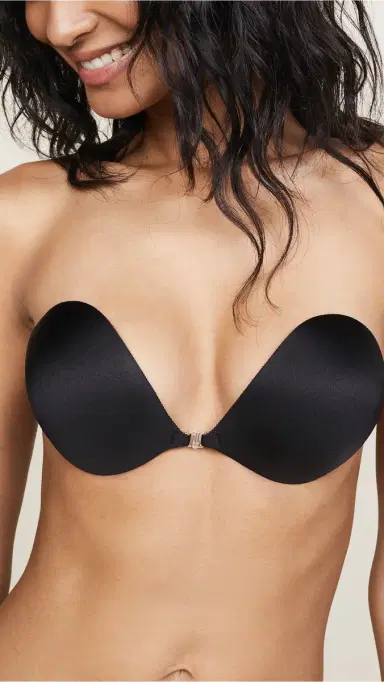 NuBra Seamless Push Up Bra Black | Thumbnail 4