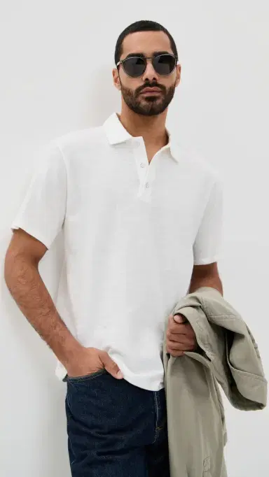 rag & bone Classic Flame Polo White M | Thumbnail 2