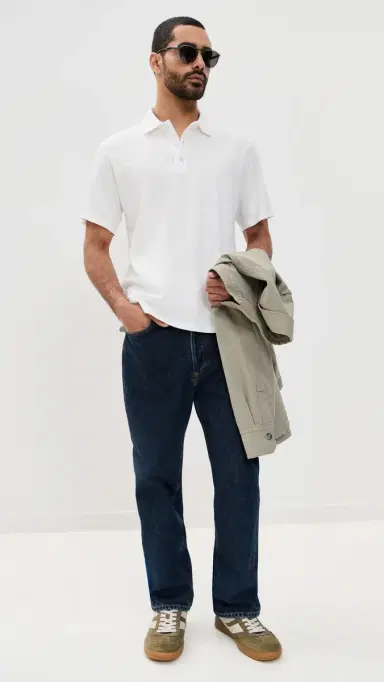 rag & bone Classic Flame Polo White M | Thumbnail 5