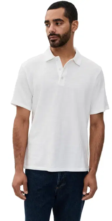 rag & bone Classic Flame Polo White M | Thumbnail 1