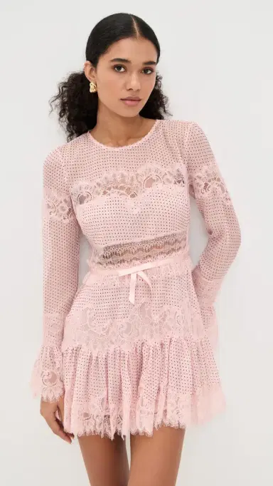 LoveShackFancy Sevilla Dress Pink Nude | Thumbnail 2