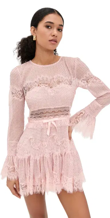 LoveShackFancy Sevilla Dress Pink Nude | Thumbnail 1