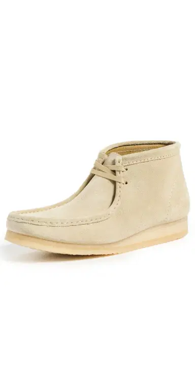 Clarks Suede Wallabee Boots Maple 7 | Thumbnail 1