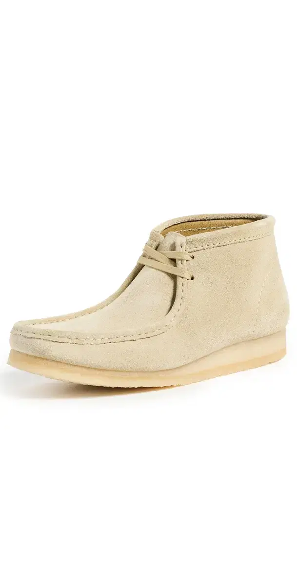 Clarks Suede Wallabee Boots Maple