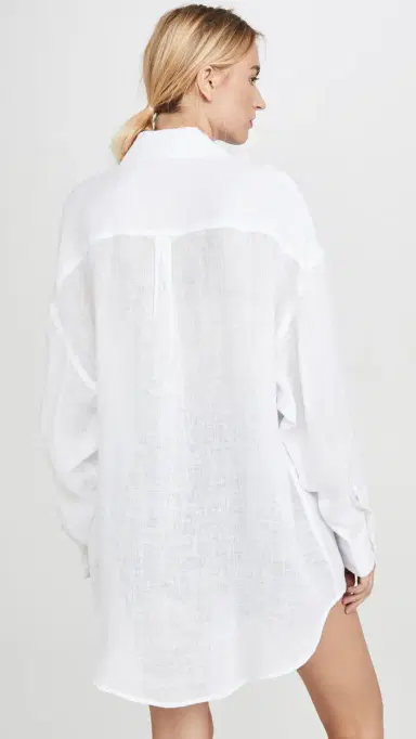 vitamin A Playa Shirt Dress White | Thumbnail 3 vitamin A Playa Shirt Dress White | Thumbnail 3