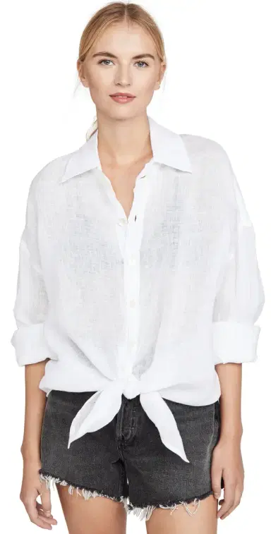 vitamin A Playa Shirt Dress White | Thumbnail 1 vitamin A Playa Shirt Dress White | Thumbnail 1